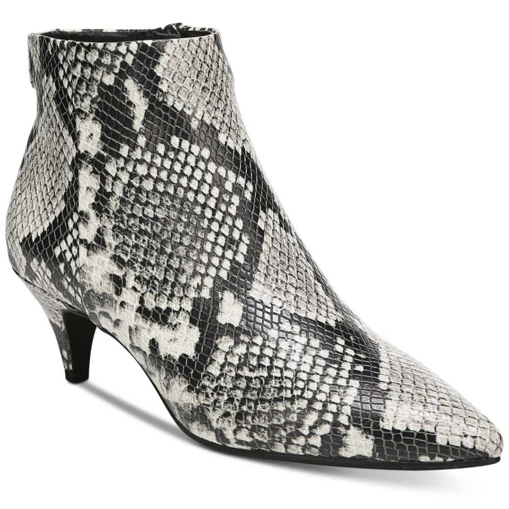 🐊☘️KIRBY, CROCO HEELS BOOTIE,  CIRCUS BY SAM EDELMAN SIZE 7/12 Heel-2.5"